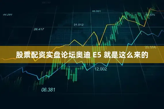 股票配资实盘论坛奥迪 E5 就是这么来的